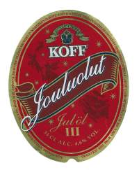 Koff Jouluolut IIII  olutetiketti
