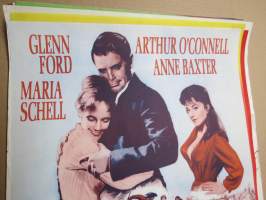 Cimarron, pääosissa Glenn Ford, Maria Schell, Arthur O´Connell, Anne Baxter -elokuvajuliste / movie poster