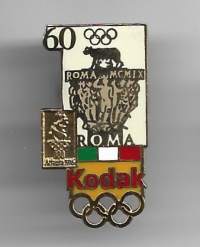 Roma  Olympia  1960 pinssi rintamerkki Kodak