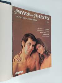 Mies ja nainen 1-51/1973 sekä 1-47/1974 (7 kansiota)