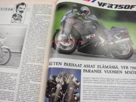 Vauhdin Maailma 1988 nr 3 -mm. Ruotsin MM-ralliRalli EM -87, A-ryhmän viritystiedettä, VM maistelee Jawa 350 -Scorpion 21 Saimaan sikari -Fiat Tipo -Citroen BX 19