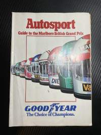 Autosport - Guide to the Marlboro British Grand Prix , July 1979 -esittelee tallit ja kuljettajat mm. Niki Lauda, Mario Andretti...