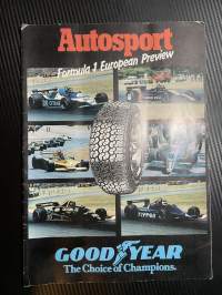 Autosport - Formula 1 European Preview 1979, esittelee kisakauden tallit ja kuljettajat