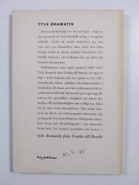 Tysk dramatik från Goethe till Brecht - en handbok till radioteaterns huvudserie spelåret 1956-1957