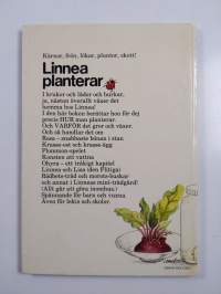 Linnea planterar kärnör, frön och annat