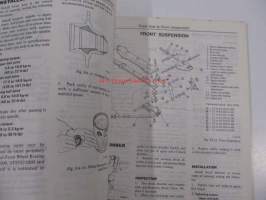 Datsun Model C120 series Chassis and Body Service Manual -korjaamokirja