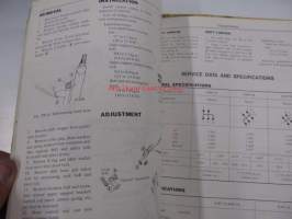 Datsun Model 330 series Chassis and Body Service Manua + Supplement 1l -korjaamokirja