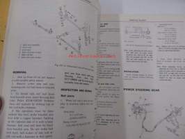 Datsun Model 330 series Chassis and Body Service Manua + Supplement 1l -korjaamokirja