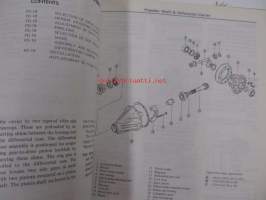 Datsun Model 810 series Chassis and Body + 810 series supplement 1  -korjaamokirja