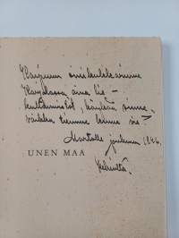 Unen maa : runoja Karjalalle (tekijän omiste)