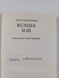 Runoja 1-3 (2 kirjaa) (suomentajan signeeraama)