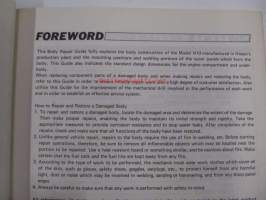 Datsun Model N10 series Body Repair Guide -korjaamokirja