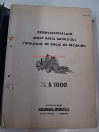 Bolinder-Munktell S 1000 parts catalogue -leikkuupuimuri, varaosaluettelo