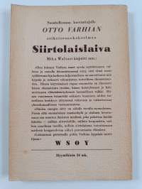 Siirtolaislaiva : runoja