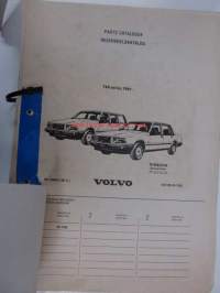 Volvo 740 Series 1991- Parts Catalog -varaosaluettelo englanniksi