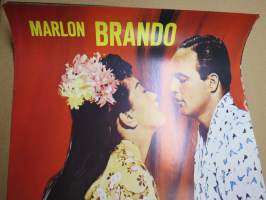 Sayonara, pääosissa Marlon Brando, Miko Taka -elokuvajuliste / movie poster