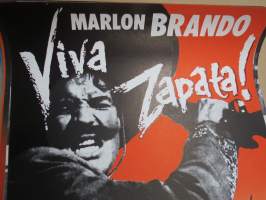 Viva Zapata!, pääosissa Marlon Brando, Jean Peters, Anthony Quinn, Joseph Wiseman -elokuvajuliste / movie poster