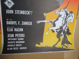Viva Zapata!, pääosissa Marlon Brando, Jean Peters, Anthony Quinn, Joseph Wiseman -elokuvajuliste / movie poster