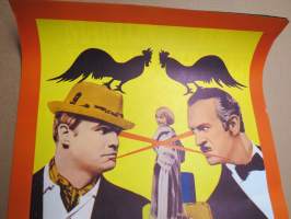 Kuin kukot orrella / Herre på täppan, pääosissa Marlon Brando, David Niven, Shirley Jones -elokuvajuliste / movie poster