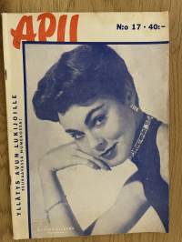 Apu 1956 nr 17 - Sis. Veikko Ennala: Pako tuntemattomaan, Lähtö - Yrjö Aunola, ym.