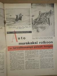 Apu 1956 nr 2 - Sis. Auto murskasi rotkoon - Turvallisuusvyö pelasti hengen, Viikon tyttö, ym.