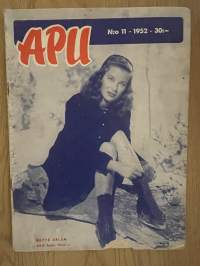 Apu 1952 nr 11 - Sis. Vatsastapuhujan pakinoilla, Michael Hervey: Viimeinen silmänräpäys, ym.