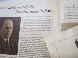 Uusi Terveys 1938 nr 3 - Kirvun Luonnonparantolan lehti, Ulkoilijoiden paratiisi, Taiteelliset harrastukset parantolassa, Vesi vanhin voitehista, Alfons Almi, ym.