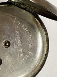 Perret &amp; Fils, Brennets -taskukello, hopeakuorinen