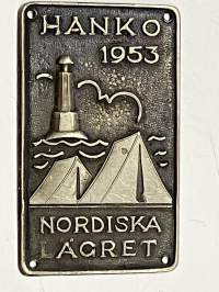 Hanko 1953 - Nordiska lägret -partiomerkki?
