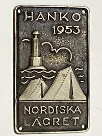 Hanko 1953 - Nordiska lägret -partiomerkki?