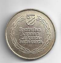 Rantsilan kunnan Liikuntalautakunta    mitali   50  mm