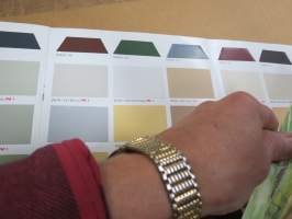 Panu ulkomaalikartta 1984 -värikartta / colour chart