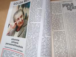 Shalom 1976 nr 7, Golda Meir, Turun juutalainen srk esittely, Libanonin sota, Kirja vai miekka?, Väinö Hyvönen, ym.
