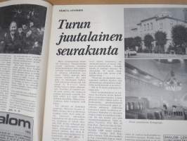 Shalom 1976 nr 7, Golda Meir, Turun juutalainen srk esittely, Libanonin sota, Kirja vai miekka?, Väinö Hyvönen, ym.