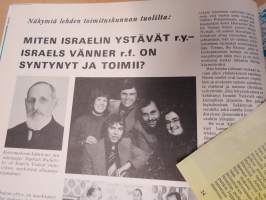 Shalom 1976 nr 7, Golda Meir, Turun juutalainen srk esittely, Libanonin sota, Kirja vai miekka?, Väinö Hyvönen, ym.