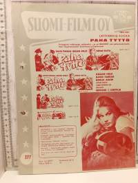 Suomi-Filmi oy juliste &quot; Paha Tyttö&quot;
