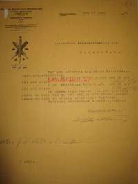 Oskar Leonard Stenberg, Helsinki 10.6 1924 asiakirja