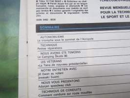 Revue du moteur Tchecoslovaque 1990 nr 11 -tsekkiläinen autoilun, moottoripyöräilyn ja moottoriurheilun lehti, mm. artikkelissa Carlos Sainz &amp; Juha Kankkunen