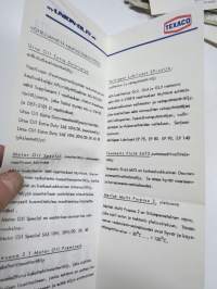 Texaco - voiteluvarmuutta suomalaisen maanviljelijän palveluksessa -myyntiesite