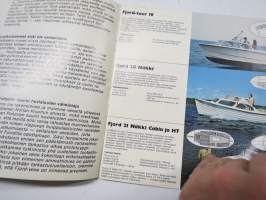 Fjord 1974 veneet tour 18, 20 Näkki, 21 Näkki Cabin ja HT, 23 Näkki, 21 Daycruiser, 21 Hardtop, 21 Weekender, 24 Daycruiser, 24 Weekender... -myyntiesite