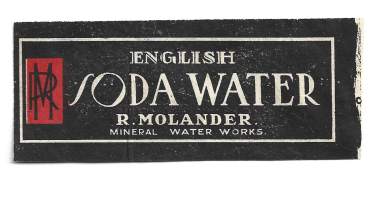 English Soda Water  -  juomaetiketti