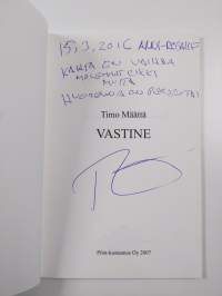 Vastine (signeerattu, tekijän omiste)