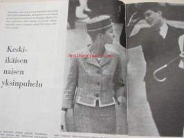 Monalisa 1960 nr 8 Kansikuva Teija Sopanen, Annikki Sankari, Ella Grönroos, Yves Montand / Marilyn Monroe, Tuula  ja Allan Hagert, Nipsu-neiti piirroskuvana