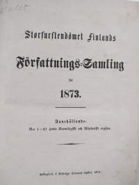 Storfurstendömet Finlands Författnings-Samling för 1873
