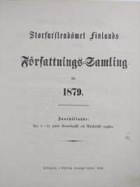 Storfurstendömet Finlands Författnings-Samling för 1879
