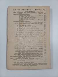 Suomen kirkkohistoriallisen seuran vuosikirja XXV 1935 = Finska kyrkohistoriska samfundets XXV 1935