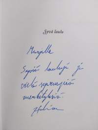 Syvä laulu (signeerattu, tekijän omiste)