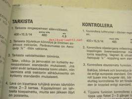 Velsa-Junkkari 8500 TV Autobalans -käyttöohje ja varaosaluettelo