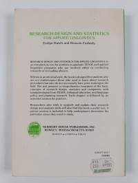 Research design and statistics for applied linguistics