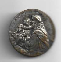 Pyhä Antonius   riipus,   - koru 25 mm